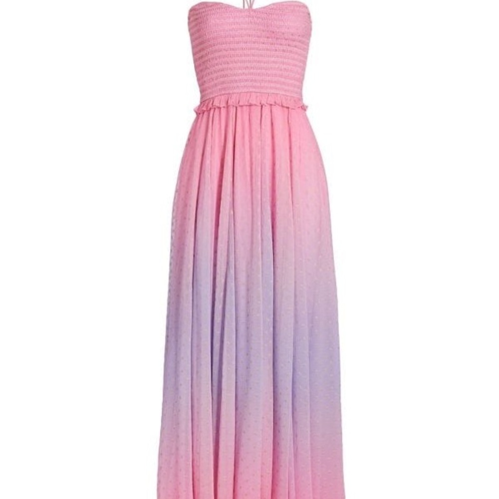 ROCOCO SAND Ombré Halter Maxi Dress Size M